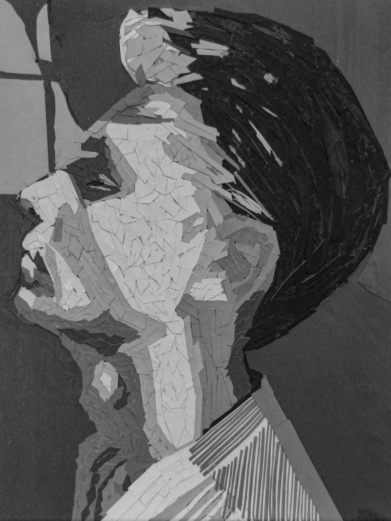 2D Foundations: Value Study: Self-Portrait Mosaic